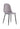 Lot de chaises Scandinave ALVEOLE Chrome #couleur_gris