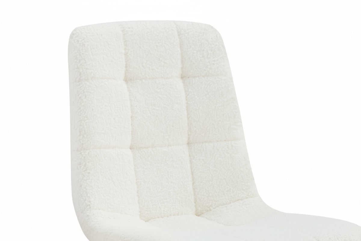 Lot 4 Chaises Salle à Manger Elisa Velours Doudou Pieds Métal Noir 42x55x87cm
