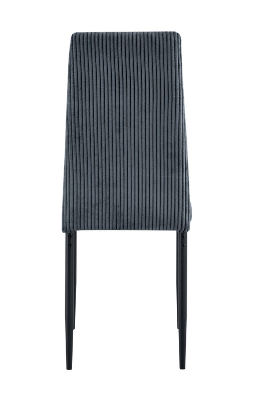 Lot de 4 chaises KLARNA PIEDS NOIR COTELE #couleur_gris