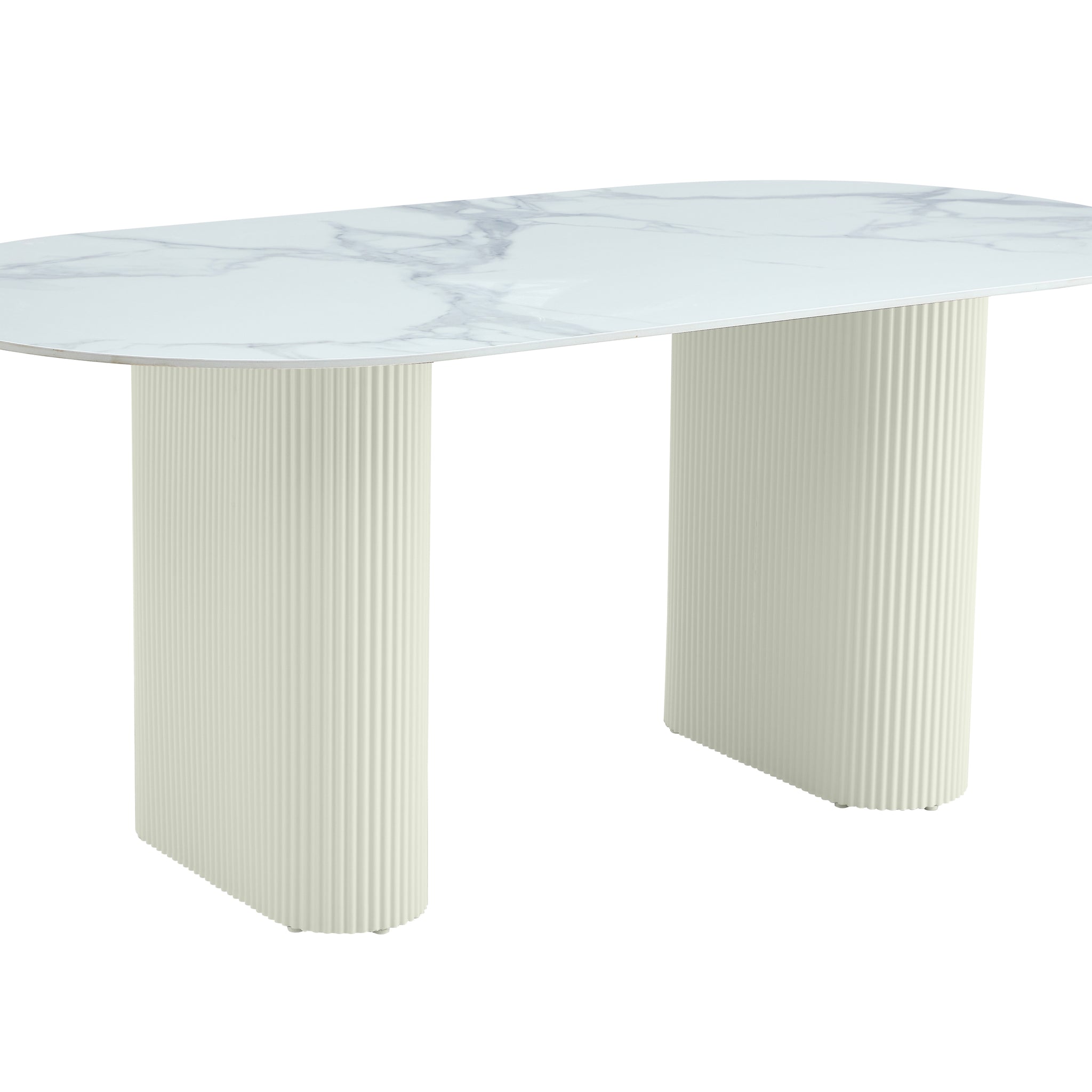 Table à manger ROXY céramique beige 180x90x75 cm #couleur_beige