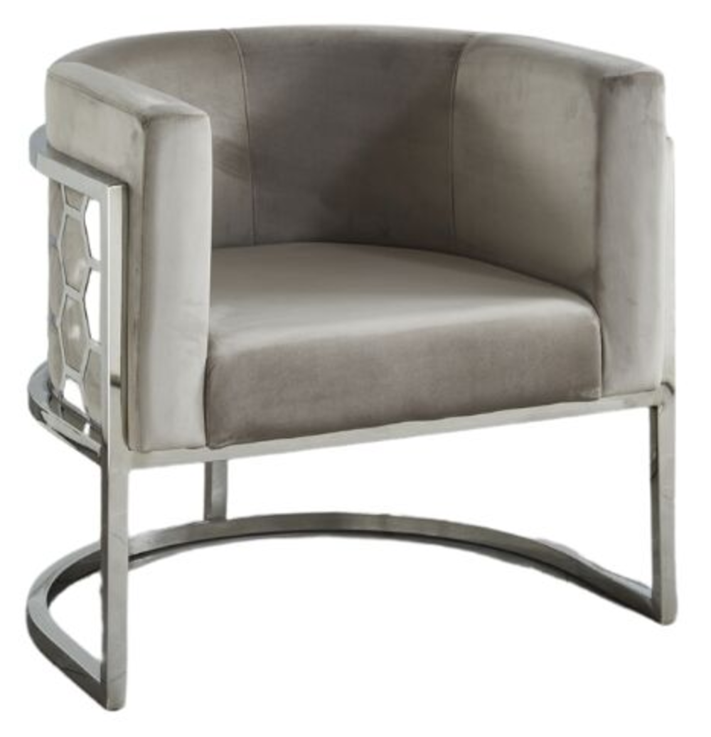 Fauteuil ALVEOLES velours anthracite