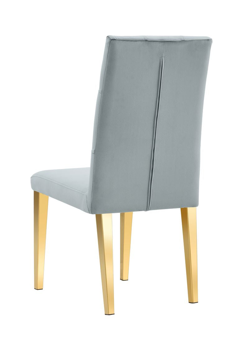 Lot de chaises NEVADA capitonnés gold #couleur_anthracite