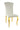 Lot de Chaises baroque LOUIS Gold Velours #couleur_écru