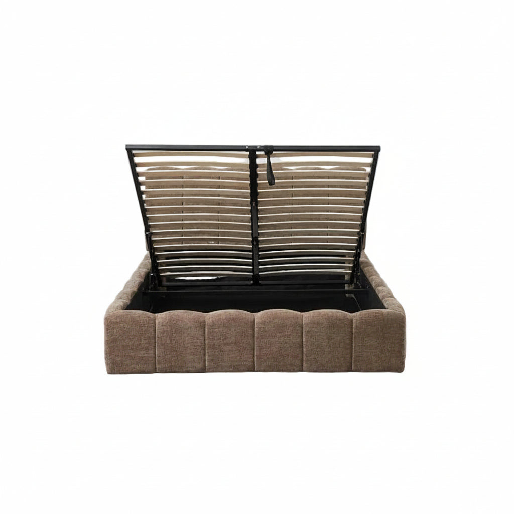 Lit coffre double 140x190 cm #couleur_moka