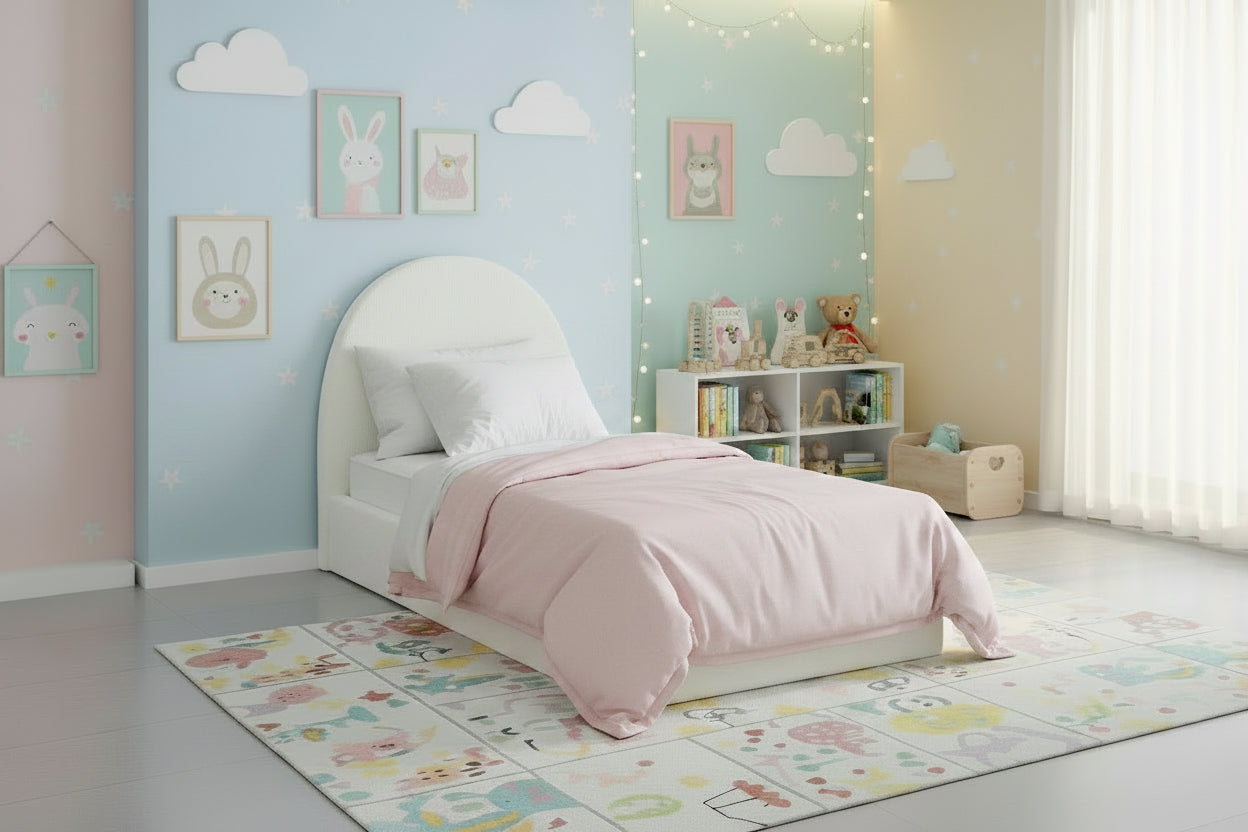 Lit Coffre VALENTINA 90x190 cm avec rangement intégré #couleur_blanc