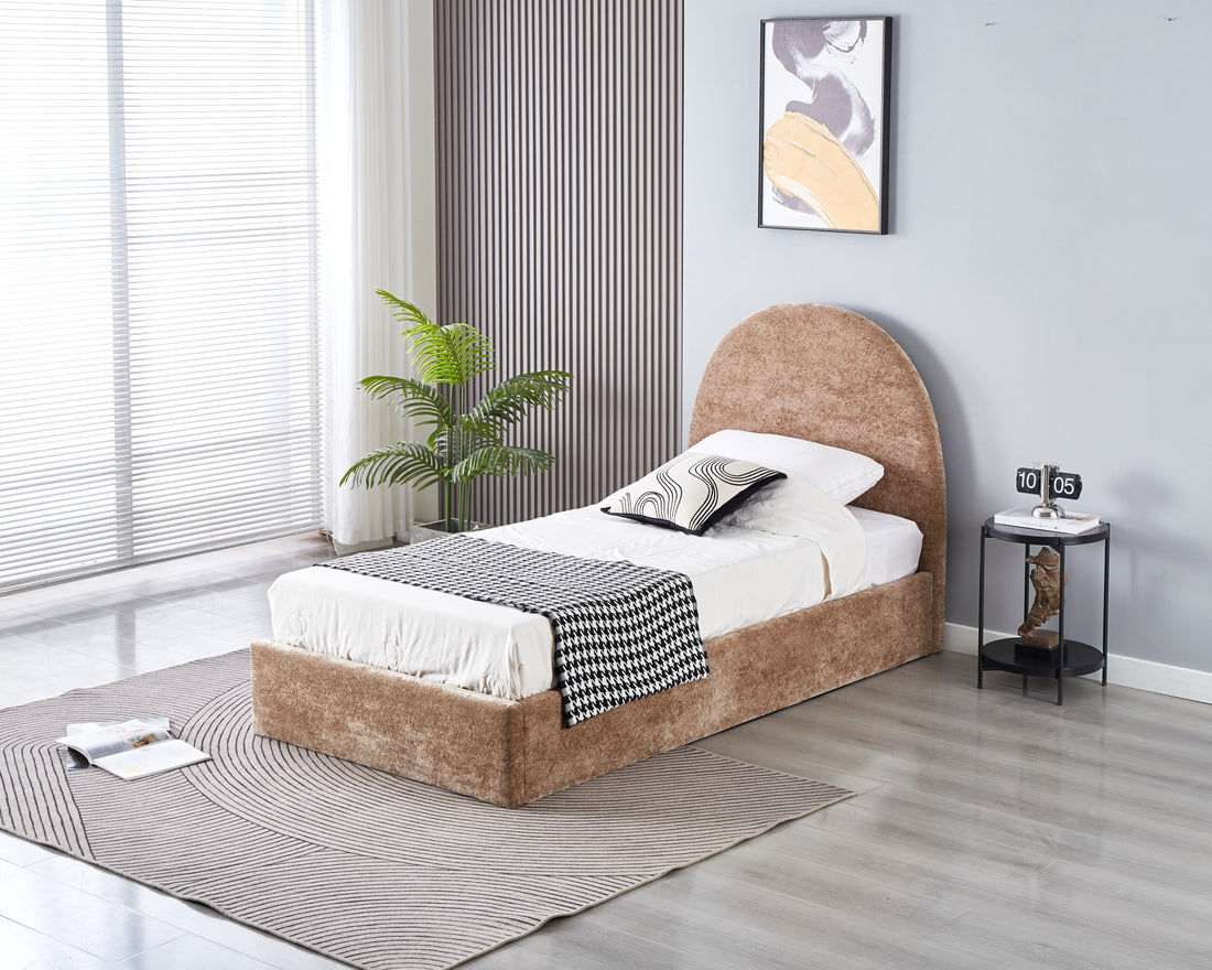 Lit Coffre Polaire Moka 90x190 cm #couleur_moka