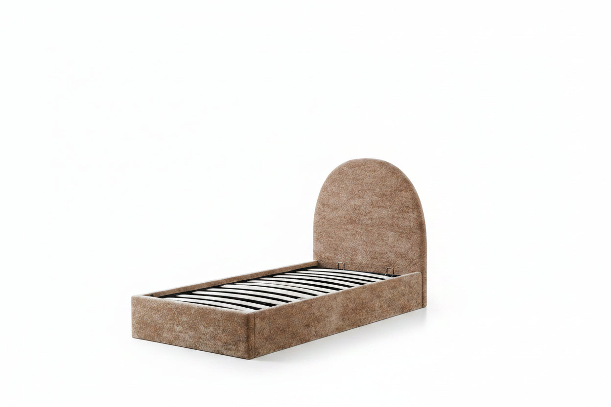 Lit Coffre Polaire Moka 90x190 cm #couleur_moka