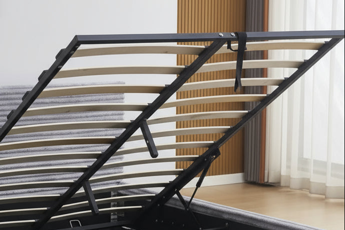 LIT COFFRE MAIA COTELE GRIS 160x200cm