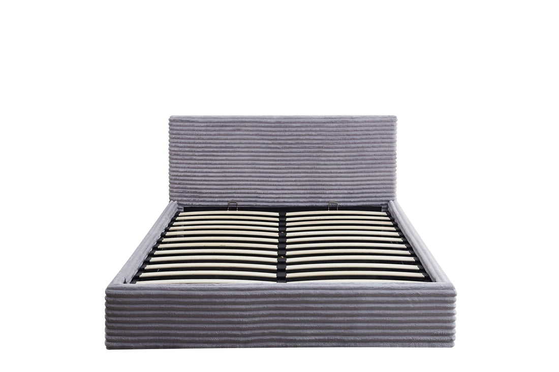 LIT COFFRE MAIA COTELE GRIS 140x190cm