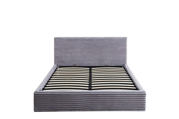 LIT COFFRE MAIA COTELE GRIS 140x190cm