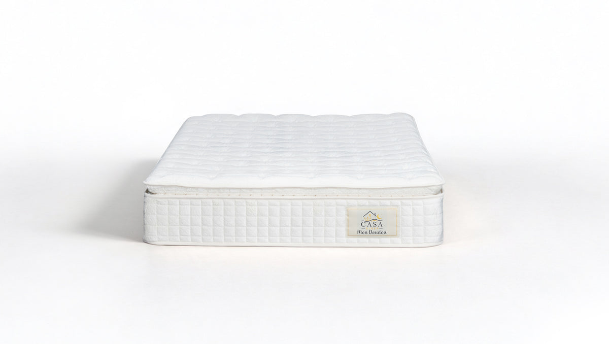 Matelas 180 × 200 cm beige — Matelas seul, vue de face