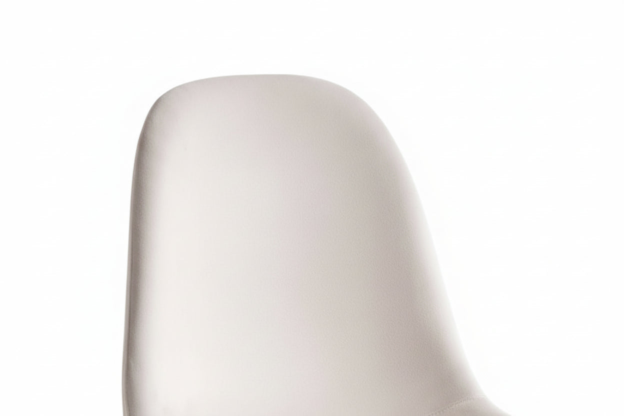 Lot de 4 Chaises scandinaves velours beige métal noir 43,5x40x87cm