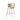 Lot de 2 tabourets de bar NYMPHEA Chrome en velours #couleur_beige