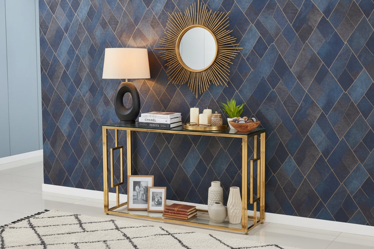 Console Gold Transparent 120x40x78 cm SOPHIE