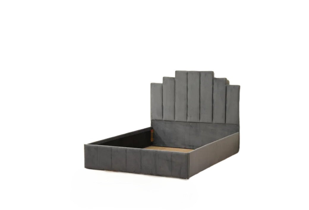 Cadre de lit PIANO velours 160x200 cm