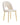 Lot de chaises TEDDY Gold velours #couleur_doudou-beige