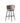 Lot de 2 tabourets de bar NYMPHEA Métal noir en velours #couleur_moka