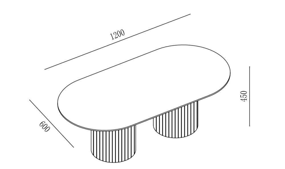 Table Basse Ovale Céramique Travertin Brillant 120x60 cm – KEYSHA