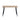 Table à manger style industriel en bois AMMO métal noir #couleur_chêne