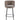 Lot de 2 tabourets de bar CATHY pied métal noir#couleur_taupe