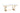 Table à manger 6 à 8 personnes OMEGA Gold verre 180x90 cm #couleur_blanc