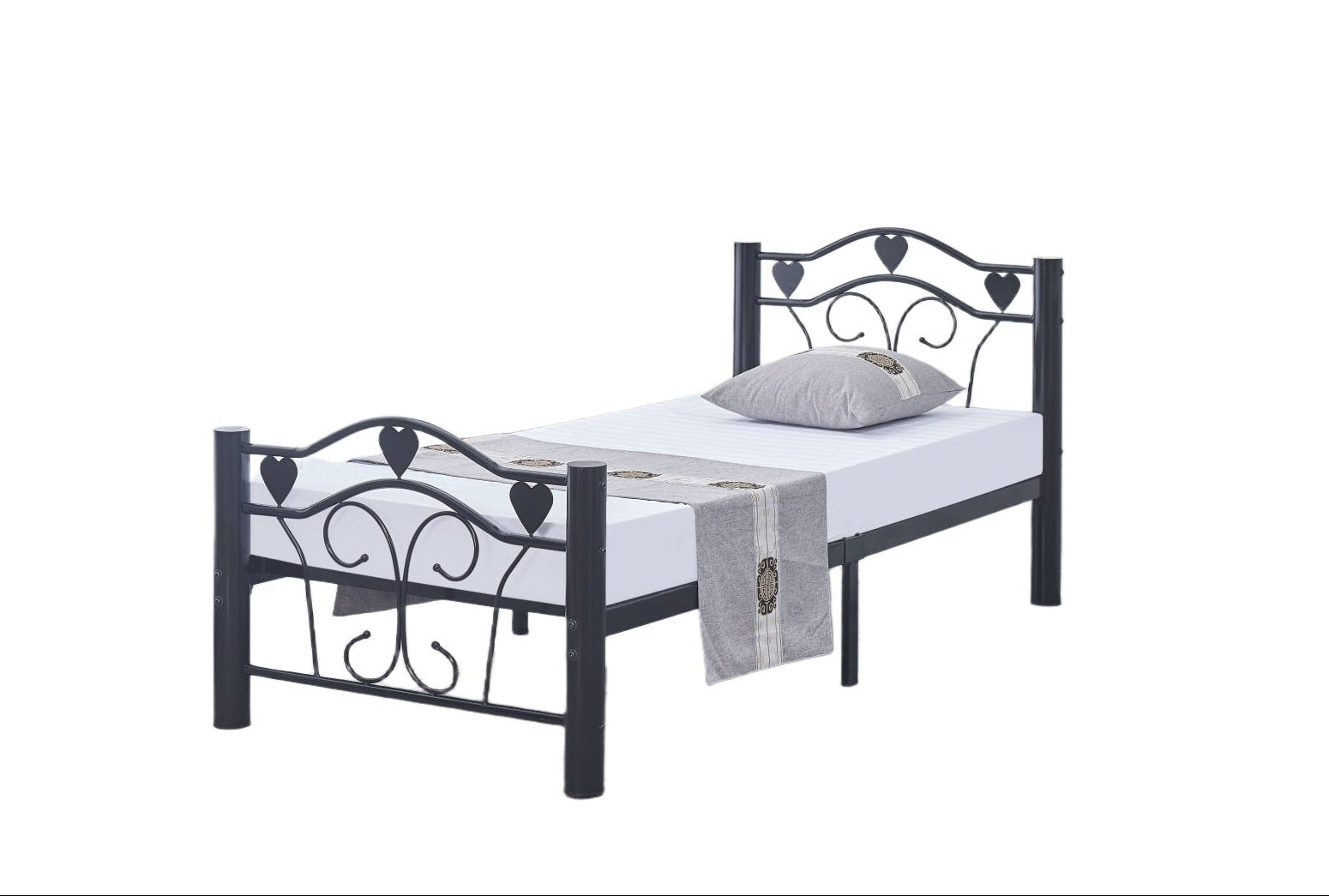 LIT METAL HERCULE NOIR 160X200cm