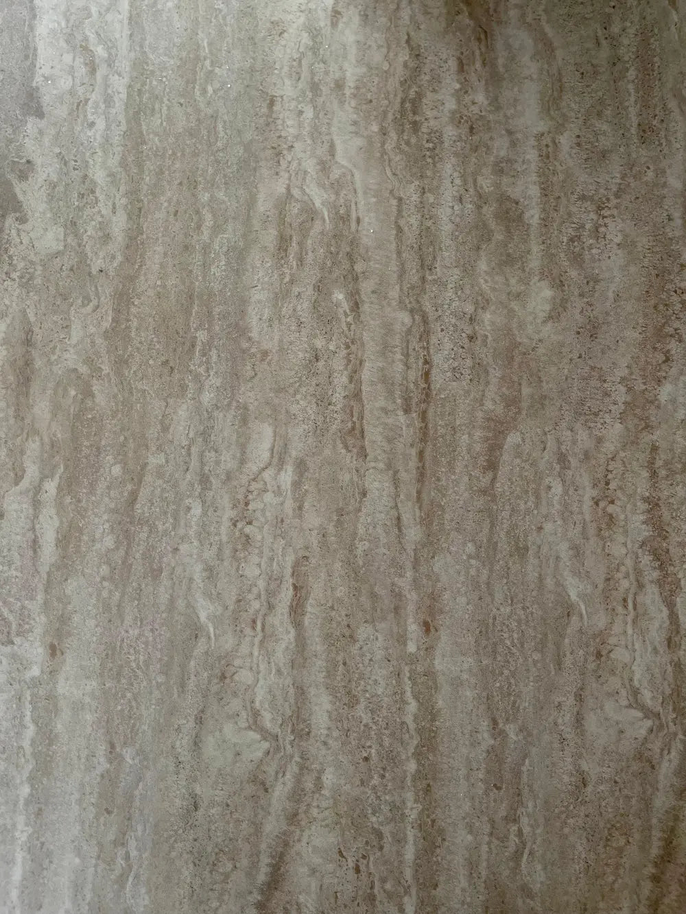 Table à manger céramique effet travertin 180x90 cm pied métal ROXY