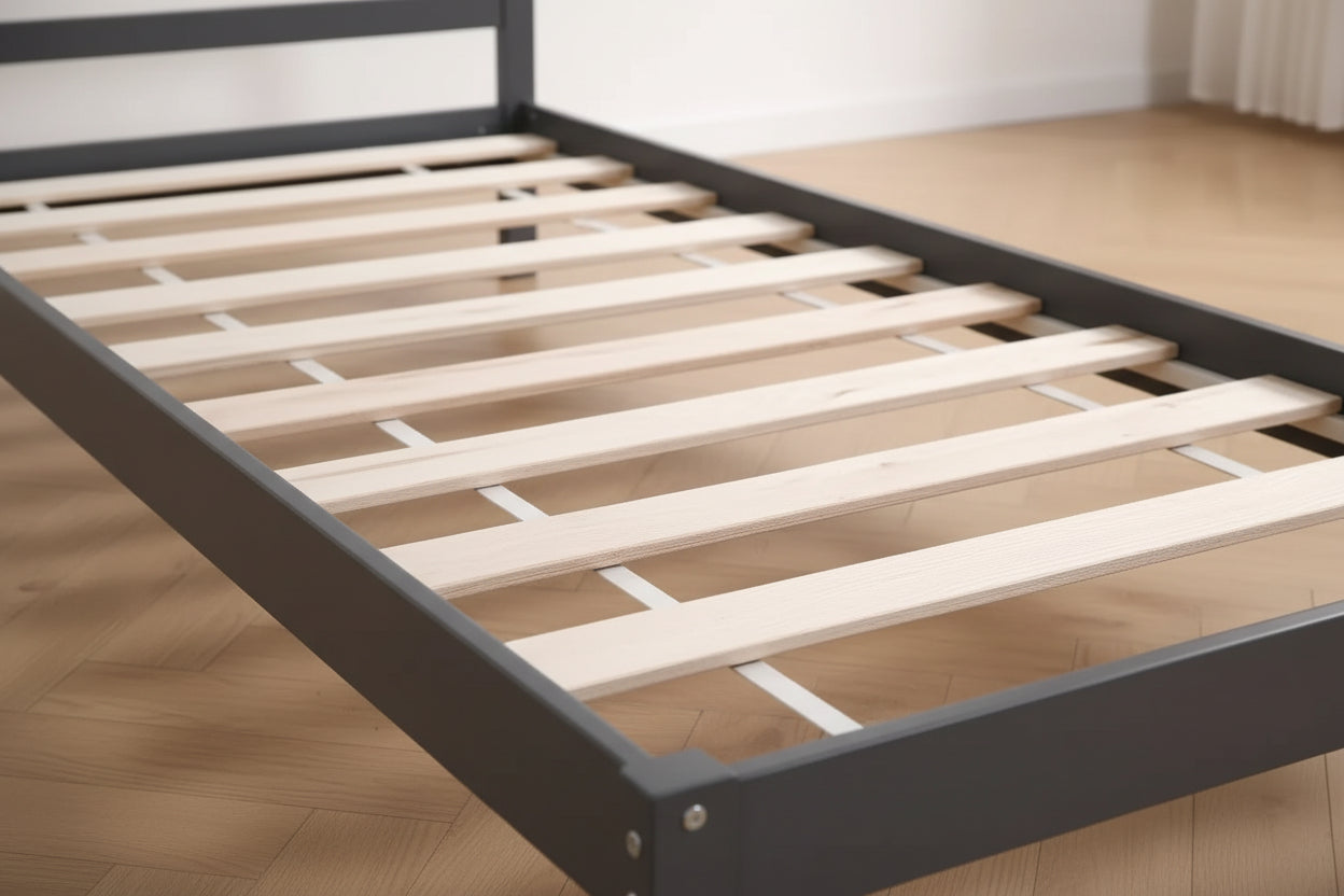 LIT ENFANT MONTEIRO 90x190 #couleur_gris