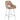 Lot de 2 tabourets de bar ATHENA pied chrome velours #couleur_taupe