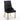 Lot de 2 chaises ANNEAU mattelassée et cloutée Gold velours #couleur_noir