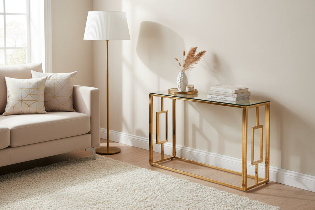 Console Gold Transparent 120x40x78 cm SOPHIE