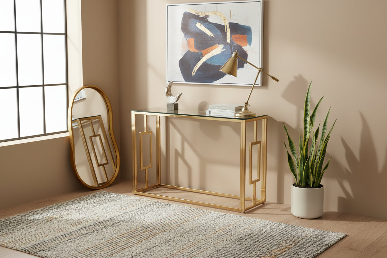 Console Gold Transparent 120x40x78 cm SOPHIE