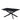 Table extensible AGATHE métal noir plateau Céramique #couleur_marbré-noir