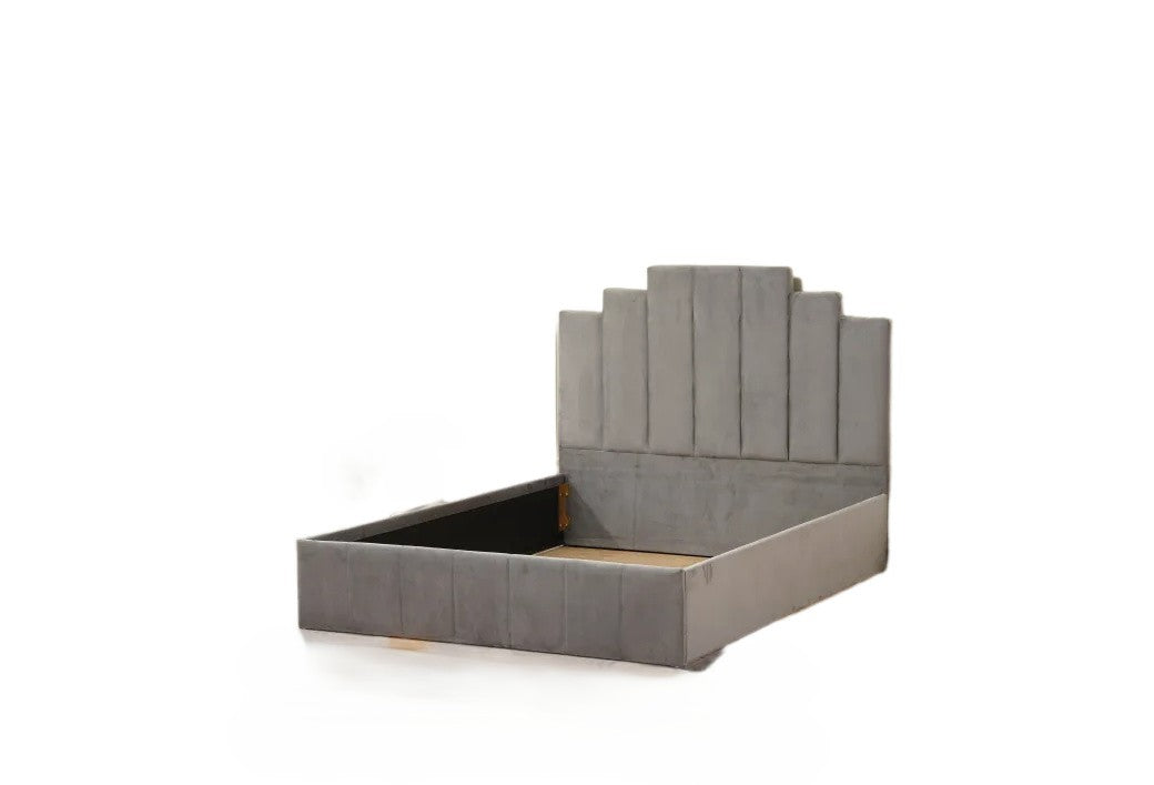 Cadre de lit PIANO velours 160x200 cm