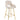 Lot de 2 tabourets de bar ATHENA pied gold velours #couleur_beige