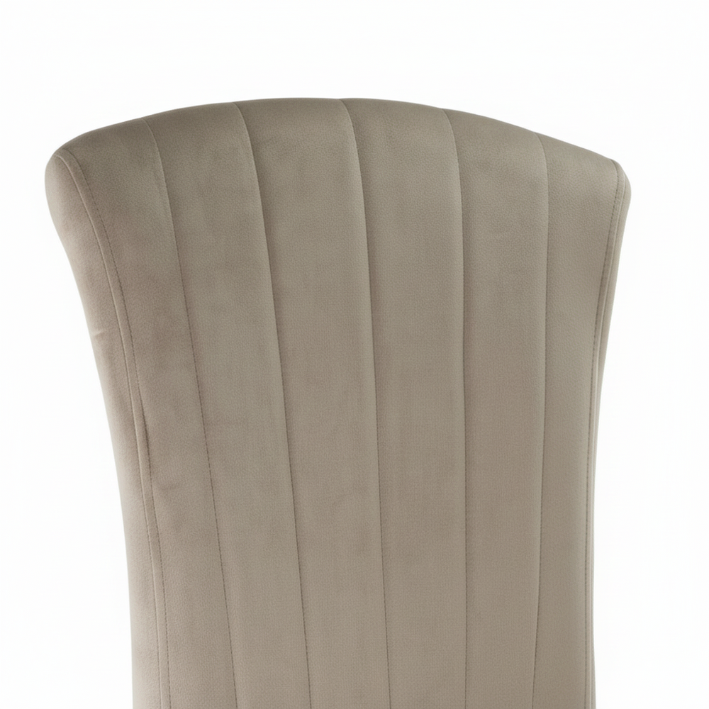 Lot de Chaises baroque LOUIS Chrome Velours