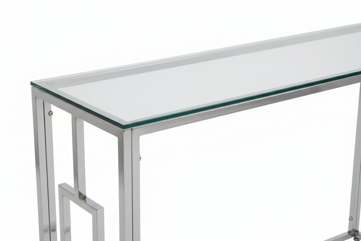 Console Chrome Transparent 120x40x78 cm SOPHIE
