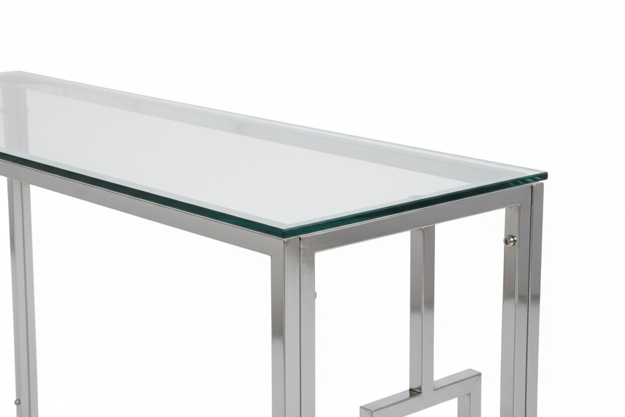 Console Chrome Transparent 120x40x78 cm SOPHIE