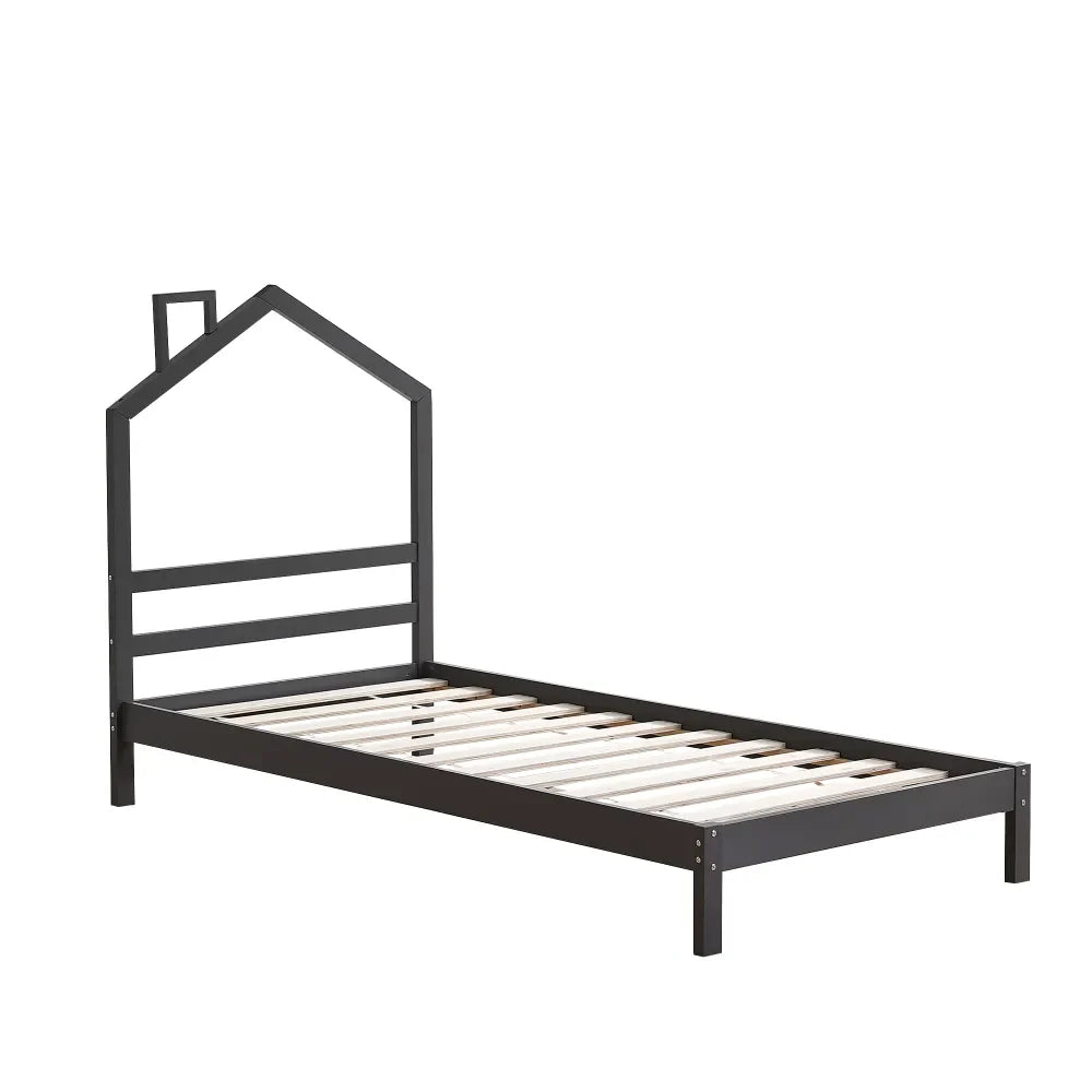 LIT ENFANT MONTEIRO 90x190 #couleur_gris