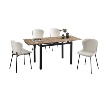 Table extensible BORA en bois Chêne