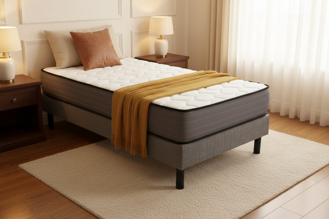 Matelas roulé mousse haute densité accueil ferme 90x190 cm épaisseur 20 cm