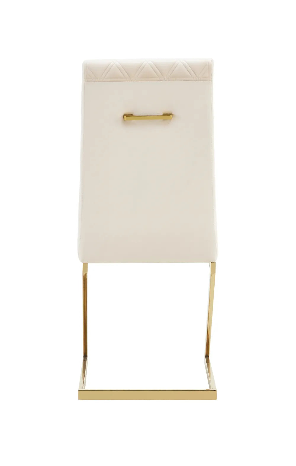 Lot de 6 chaises COCOMAT Gold et velours - Beige