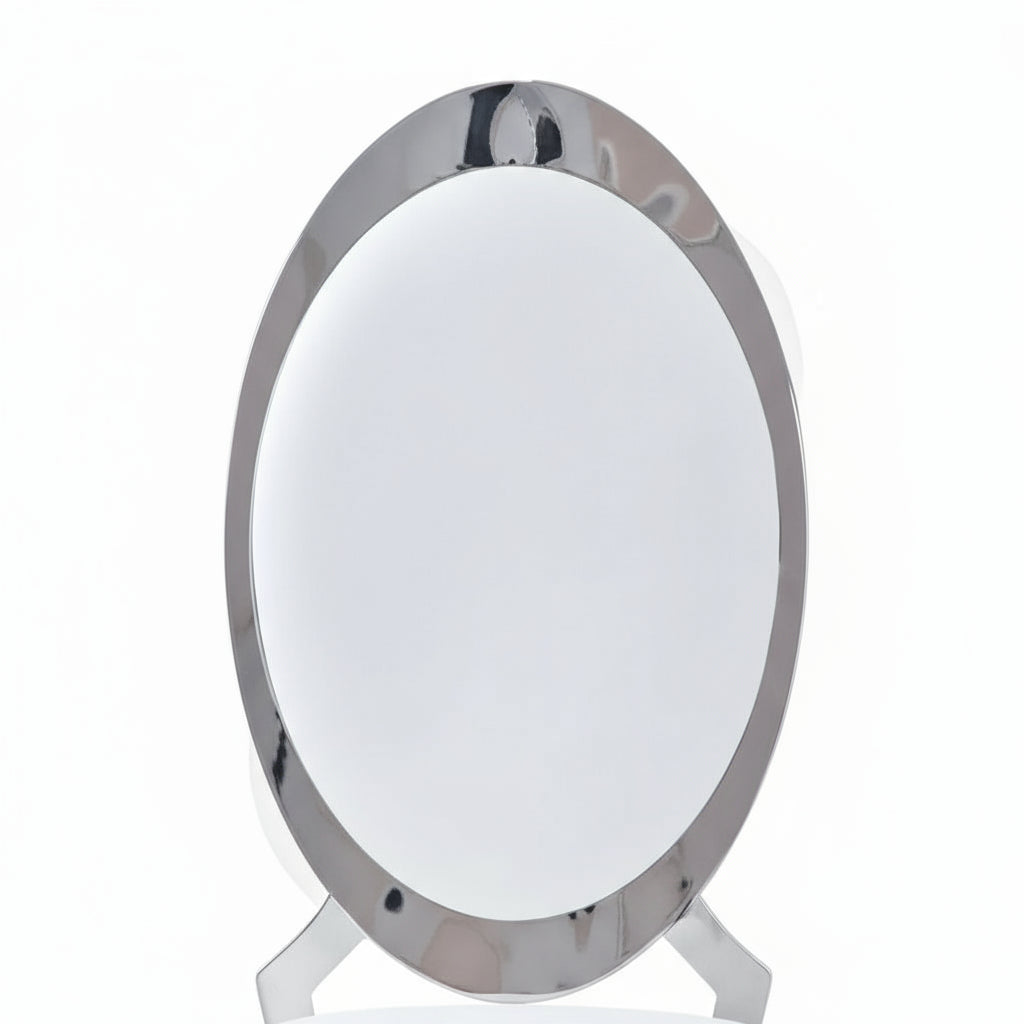 Lot de 4 chaises ANGEL baroque Chrome simili cuir blanc