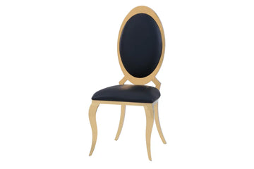 Lot de 4 chaises ANGEL baroque Gold simili cuir