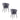 Lot de 2 chaises NYMPHEA pieds métal noir assise Velours #couleur_rose