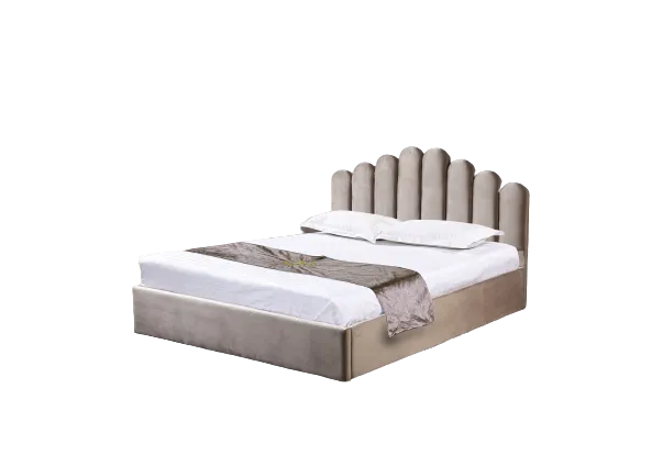 Lit coffre 2 places 160x200 cm DOHA sommier coffre intégré #couleur_moka