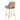 Lot de 2 tabourets de bar ATHENA pied gold velours #couleur_taupe