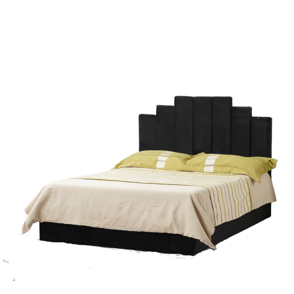 Cadre de lit PIANO velours 160x200 cm