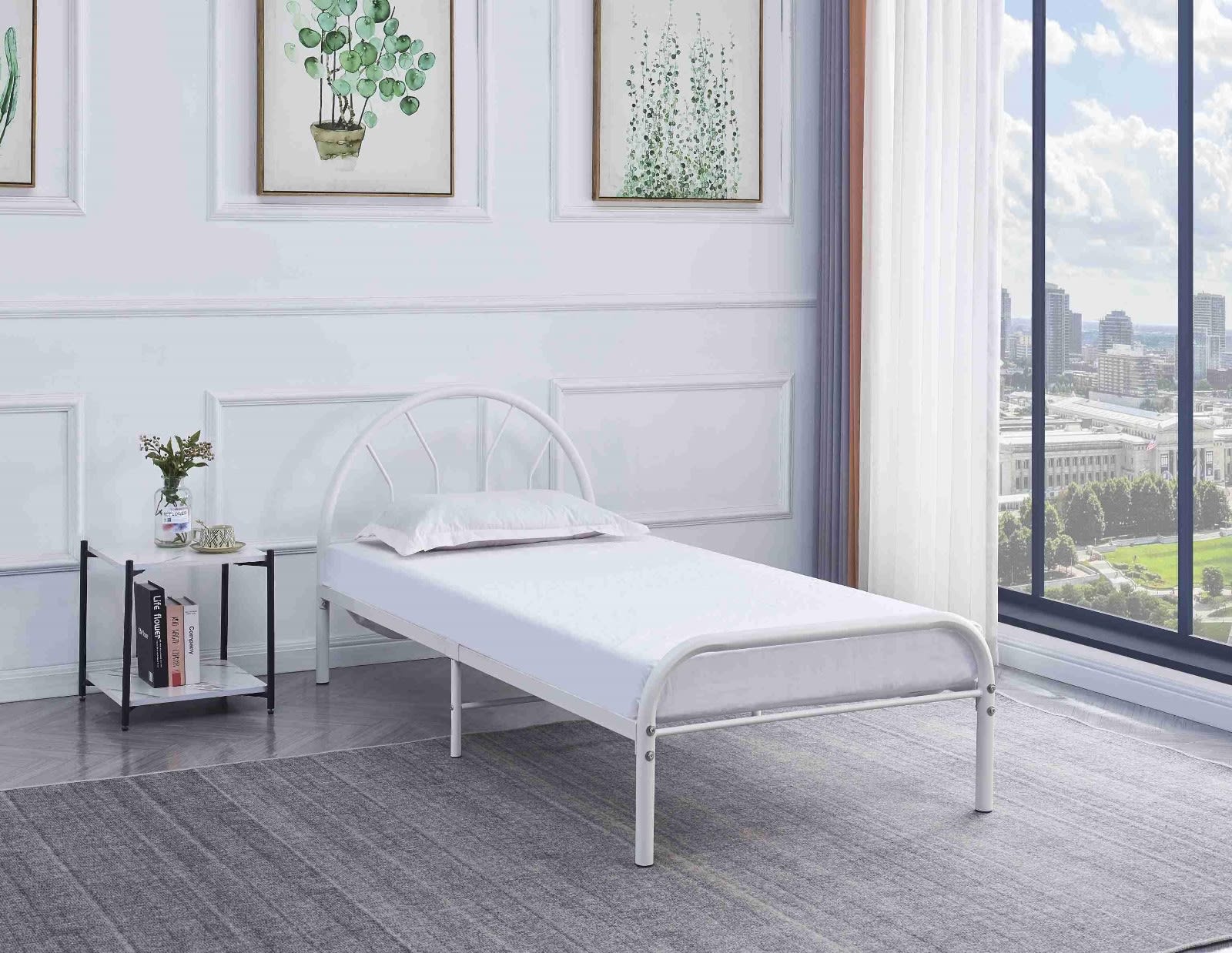 LIT ECO BLANC 90X190cm