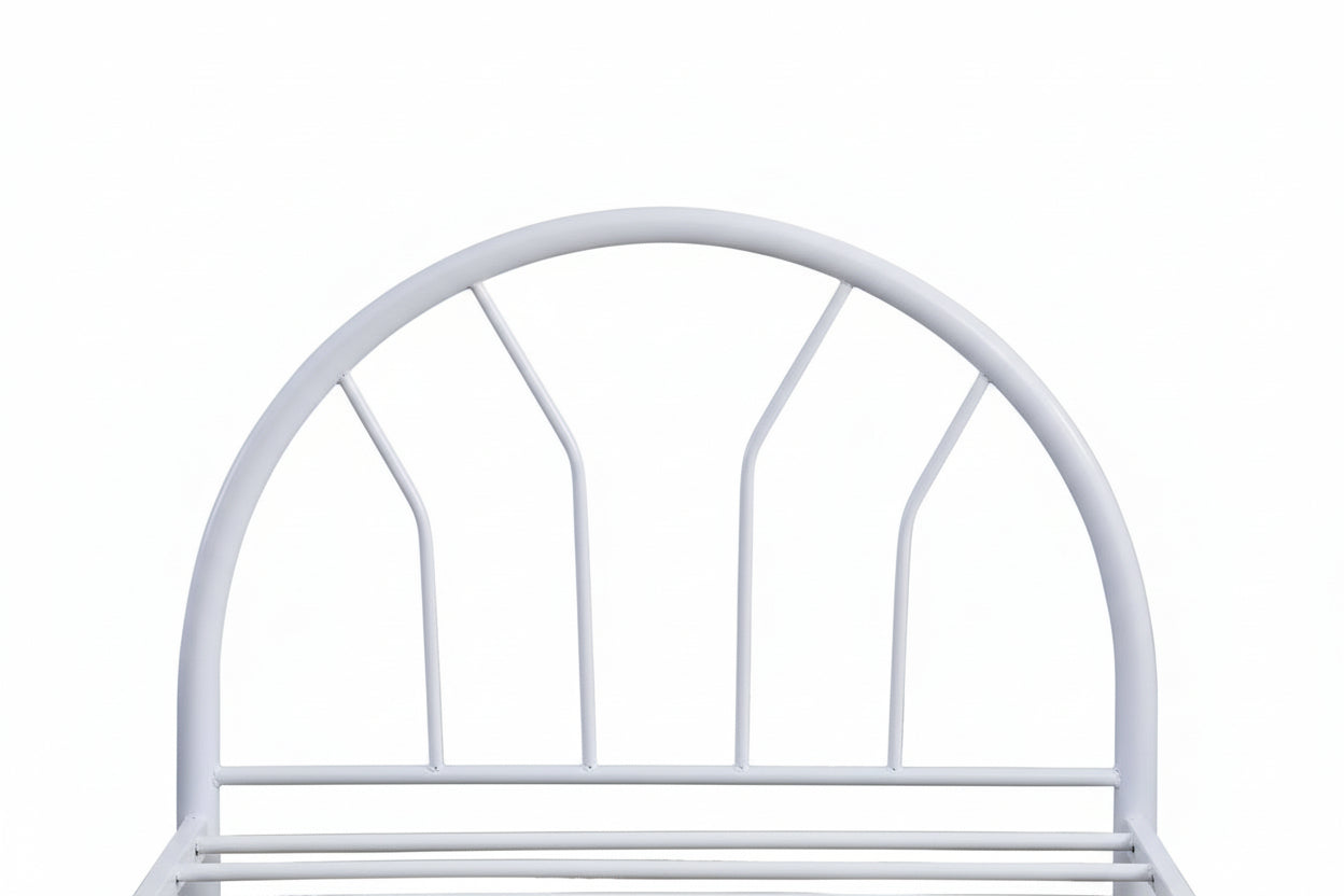 Lit enfant métal blanc 90x190 cm 1 place ECO